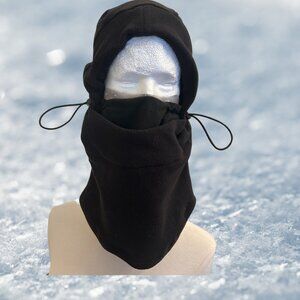 TOUGHOUTFITTERS Black Fleece Balaclava — Warm, Sleek & Ready for Anything!